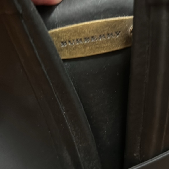 Authentic Halloway Burberry rain boots in black, size 35 - Picture 2 of 3